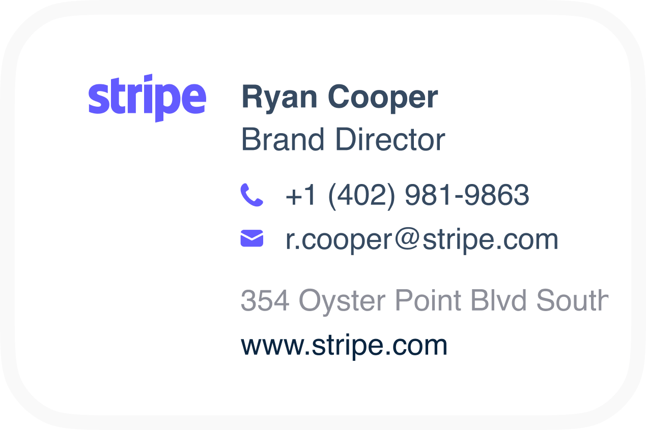 Stripe email signature – Patrick Collison
